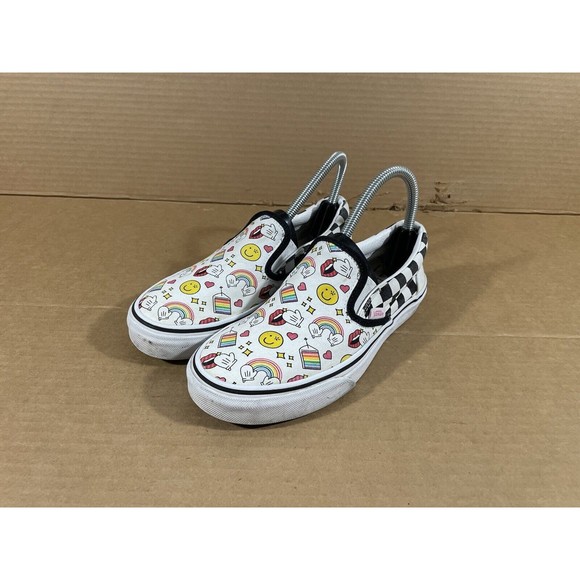 Vans OTW Flour Shop Rainbow Icons Emoticon Checkered - 721278 - Women’s Size 6.5 - Picture 4 of 10